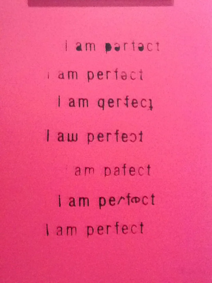 i am perfect