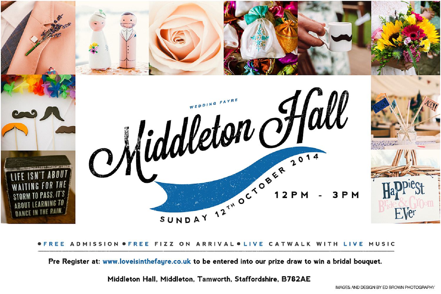 Middleton Hall Wedding Fayre Flyer