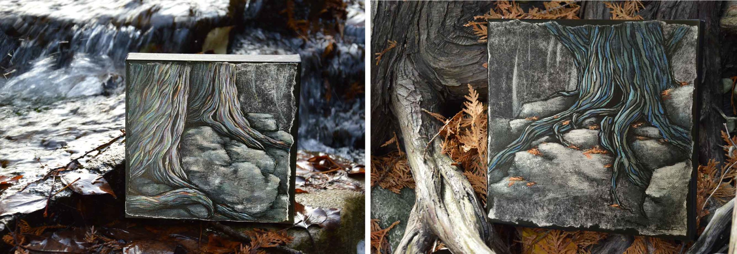 From the forest to the walls of Artworld Fine Art Gallery, I am thrilled to be displaying Twisted Cedars and Autumn Cedar in the Holiday Salon Exhibit with many talented Toronto West Arts Collaborative Artists. The Cedar paintings are part of a series that capture the essence of powerful roots which are just as spectacular as the cedar branches they support. Providing the trees with incredible endurance, strength and the ability to survive under extreme Canadian conditions. Show begins with a party on Friday November 25th and runs to December 24th. Artworld Fine Art Gallery 365 Evans Avenue, Toronto, Ontario, M8Z 1K2 Canada 416-620-0500 www.artworldfineart.com