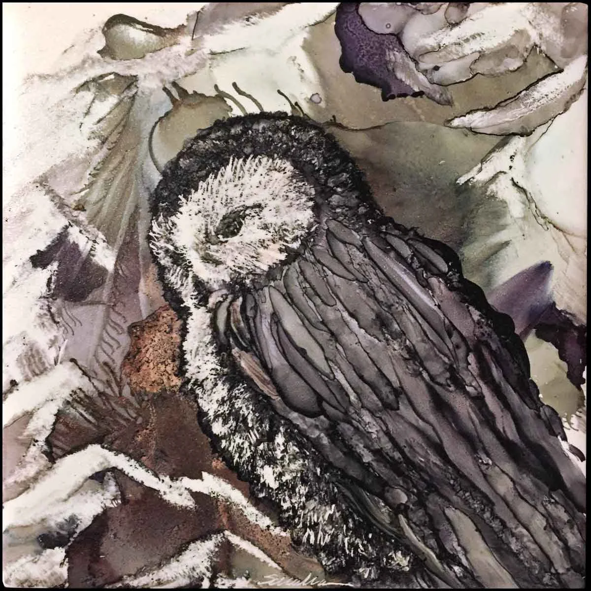 Reflection on Owls – sold