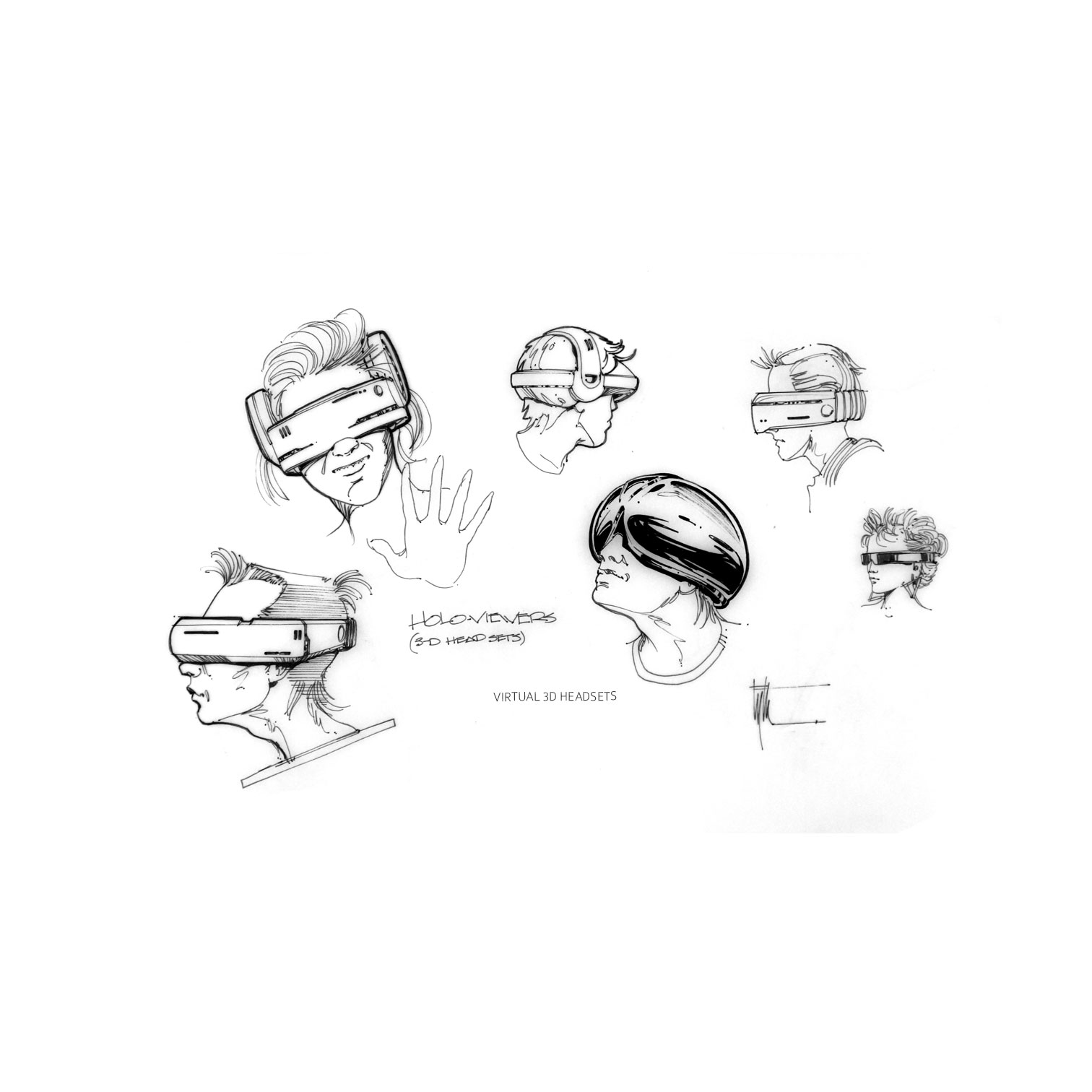 Virtual 3D Headsets