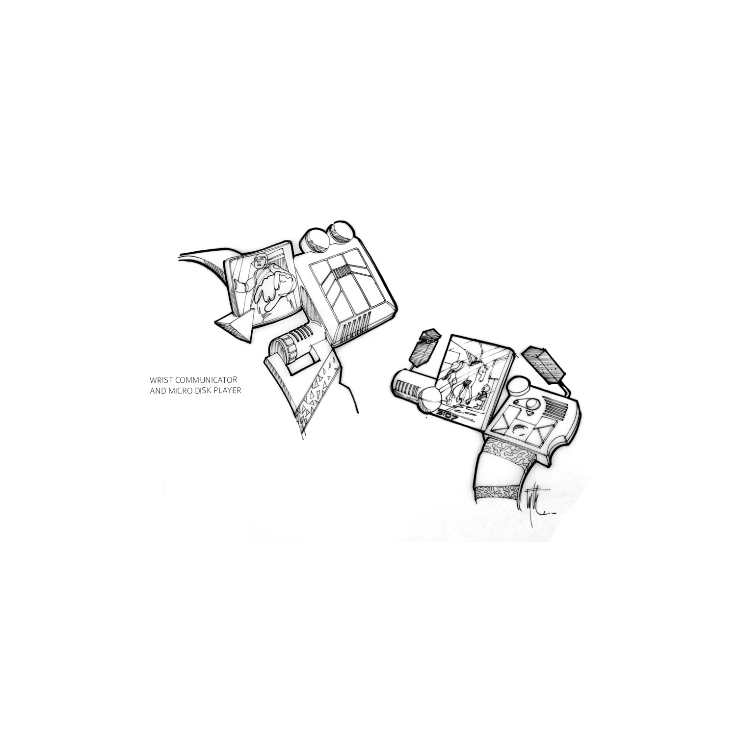 Wrist Communicator / Micro Disk Player
