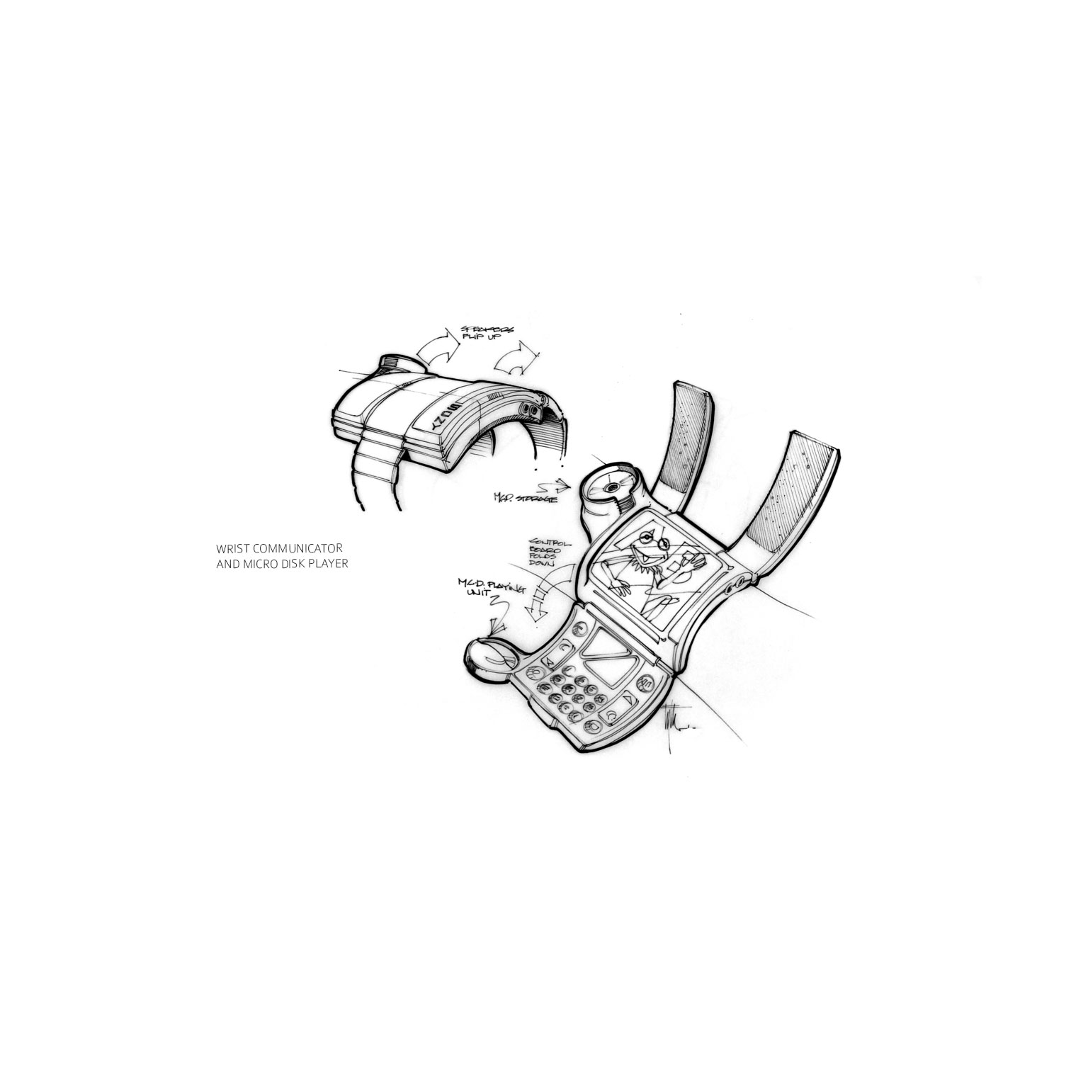 Wrist Communicator / Micro Disk Player