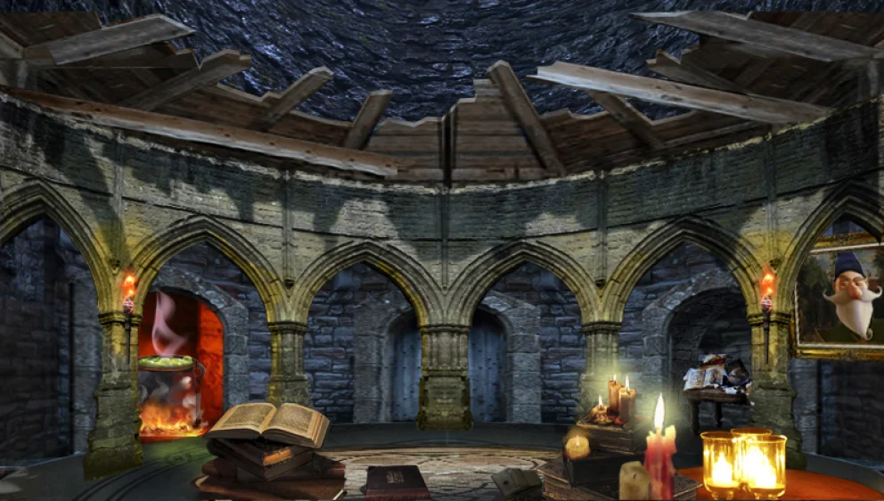 Wizard Chamber Set Design, Dark Ride Digital Media