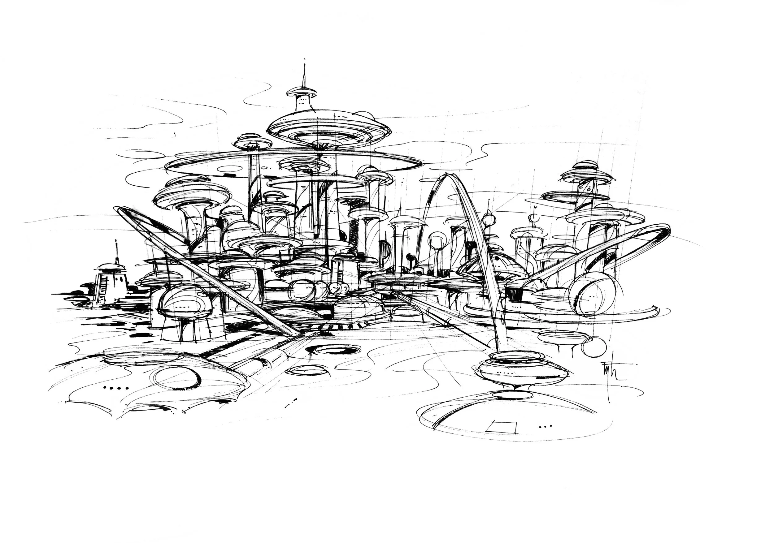 Futuristic Underwater City Design