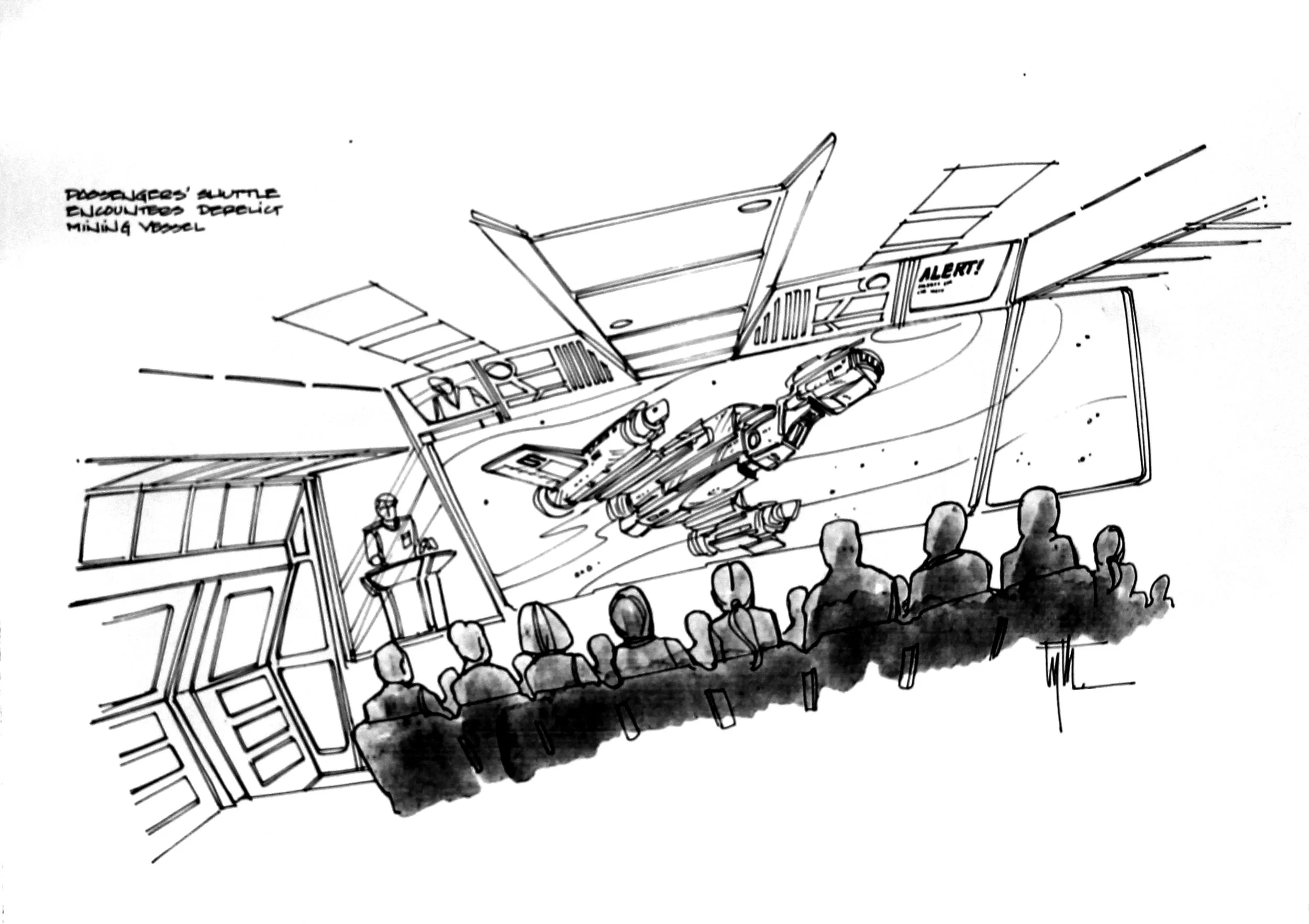 Outer Space Dark Ride Simulator Attraction Design