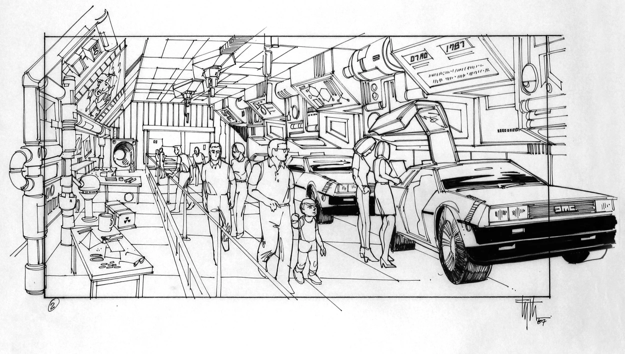 Back to the Future Ride - Concept Design