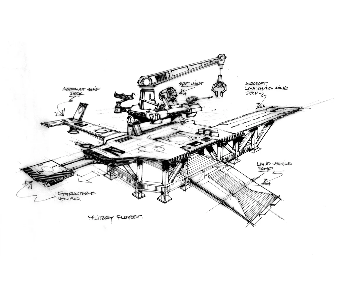 Aircraft Deployment Station Toy Concept