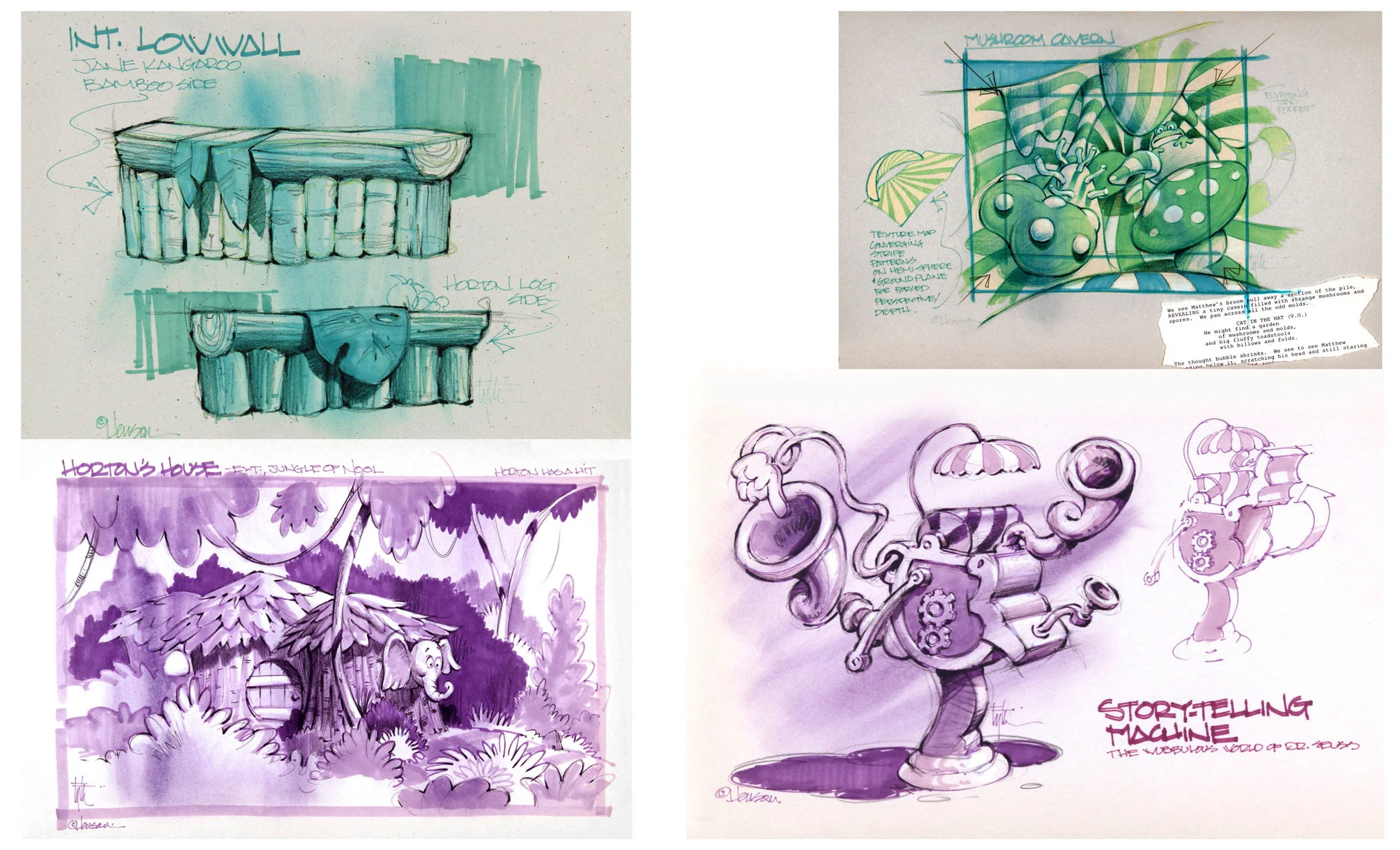 Prop Concepts for Digital Build, Dr. Seuss TV Show, The Jim Henson Company