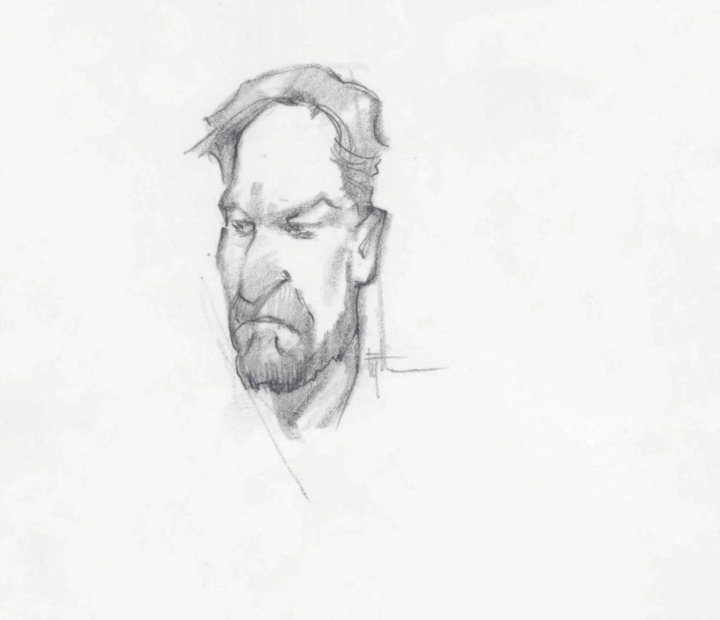 Random Head Study from Imagination