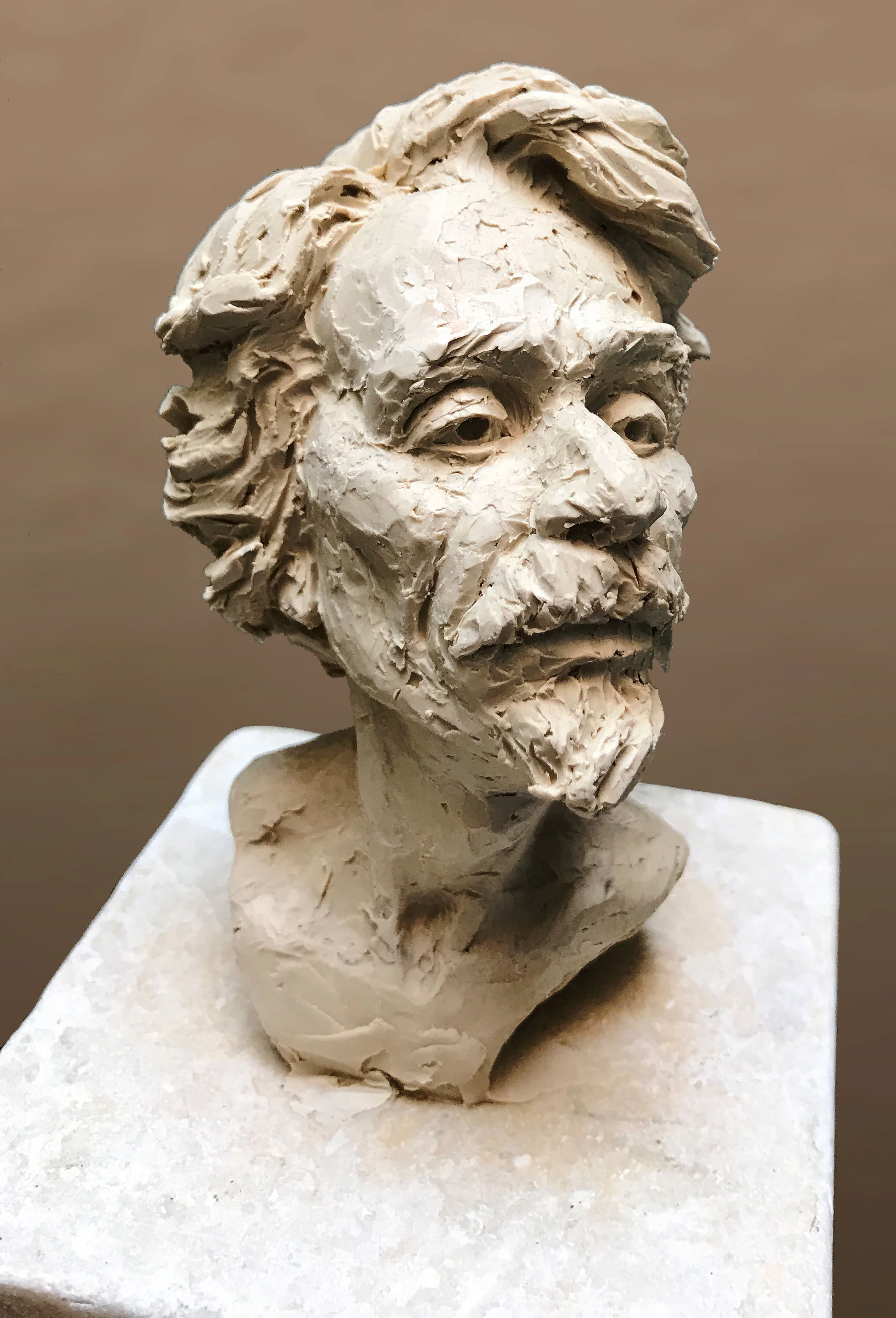Head Study in Clay from Imagination