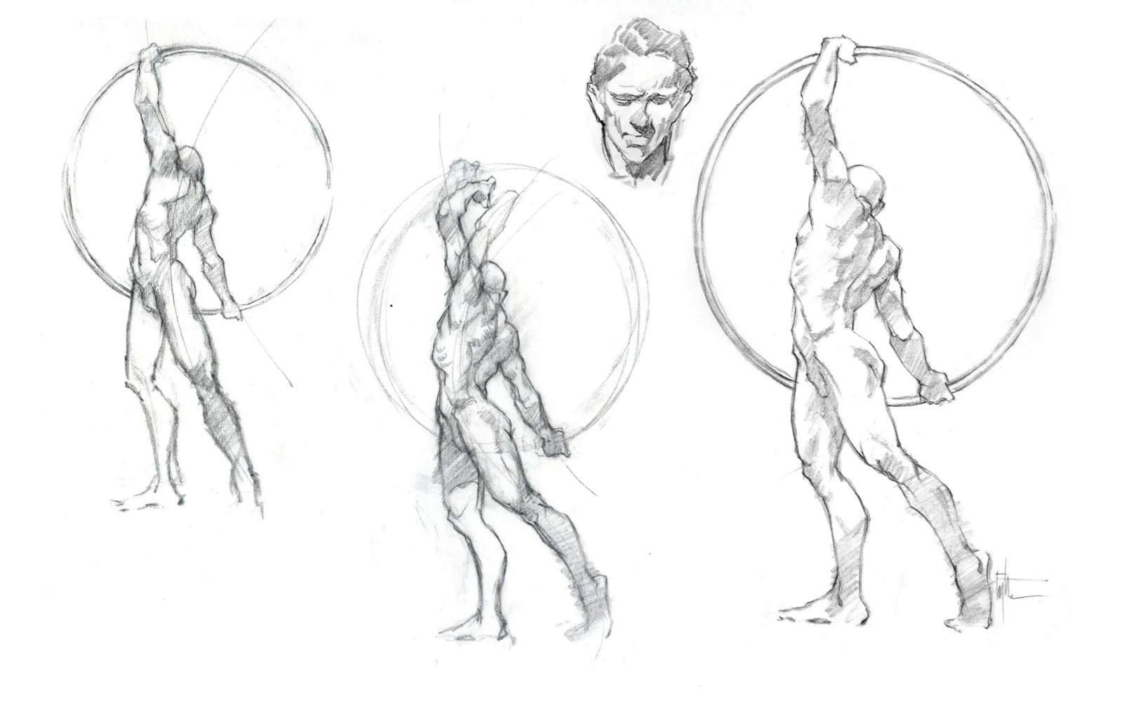 Concept Sketch, Olympic Spirit Sculpture