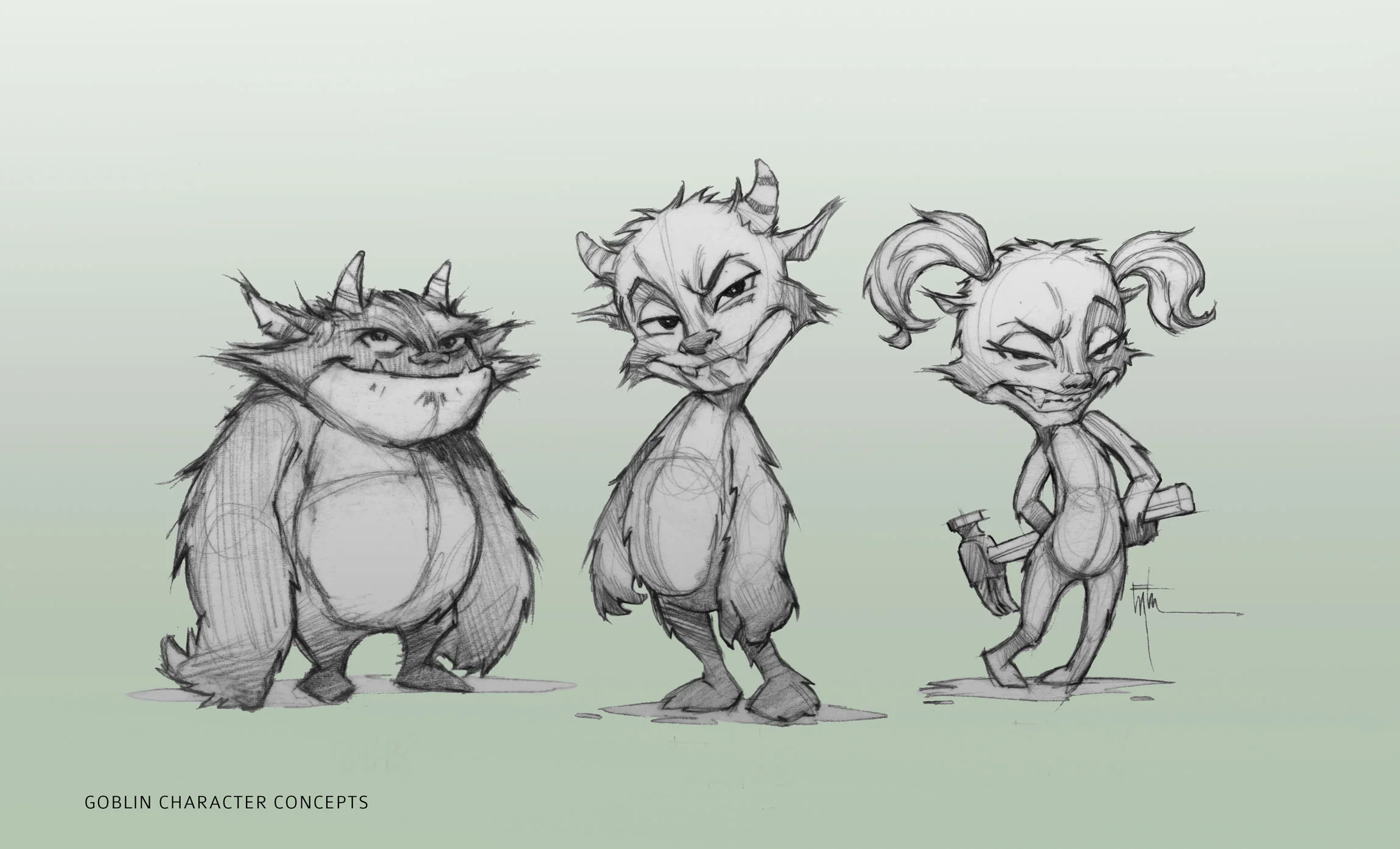 Goblin Character Concept Sketches