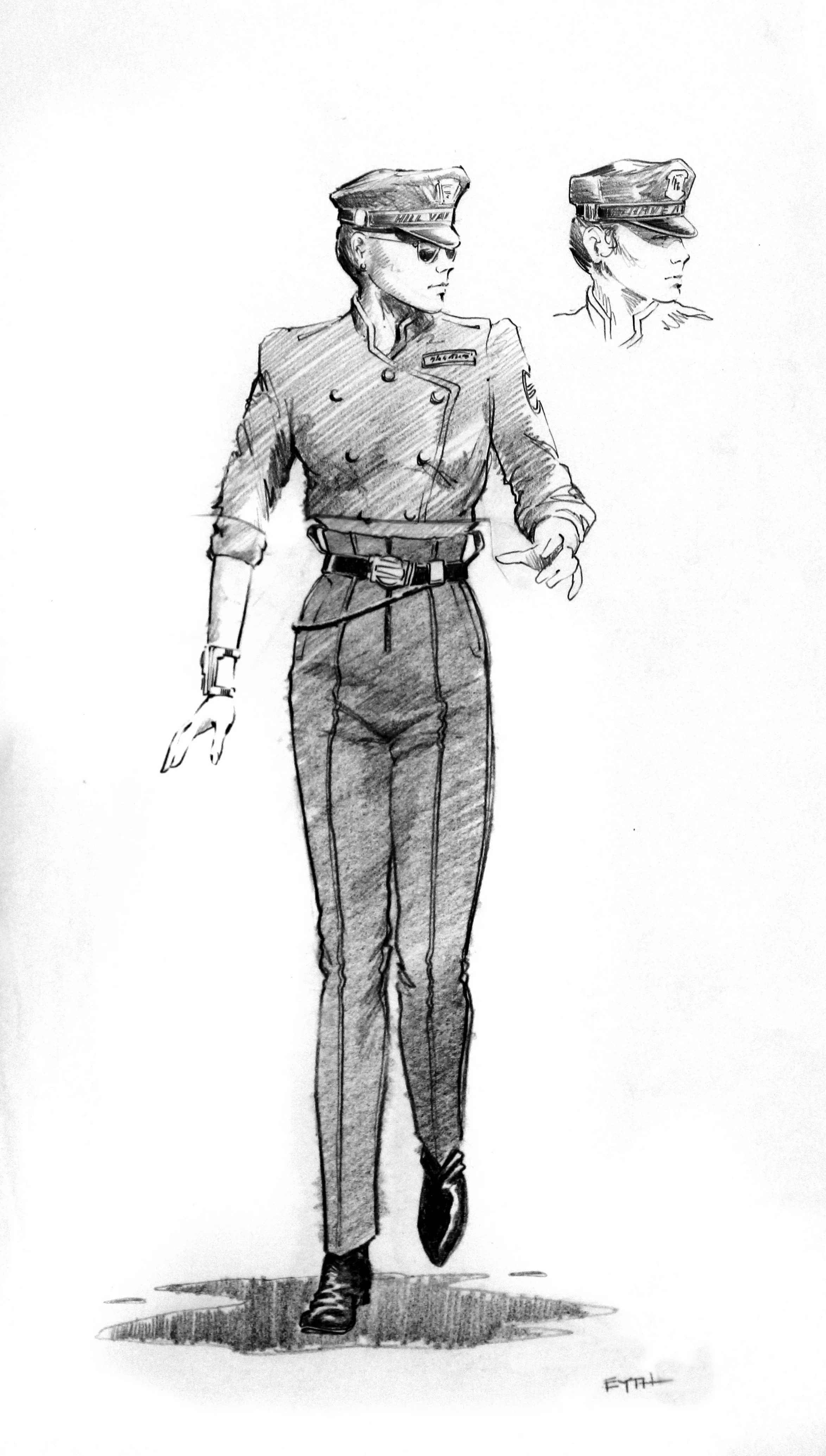 Hill Valley Police Woman Costume, BACK TO THE FUTURE II