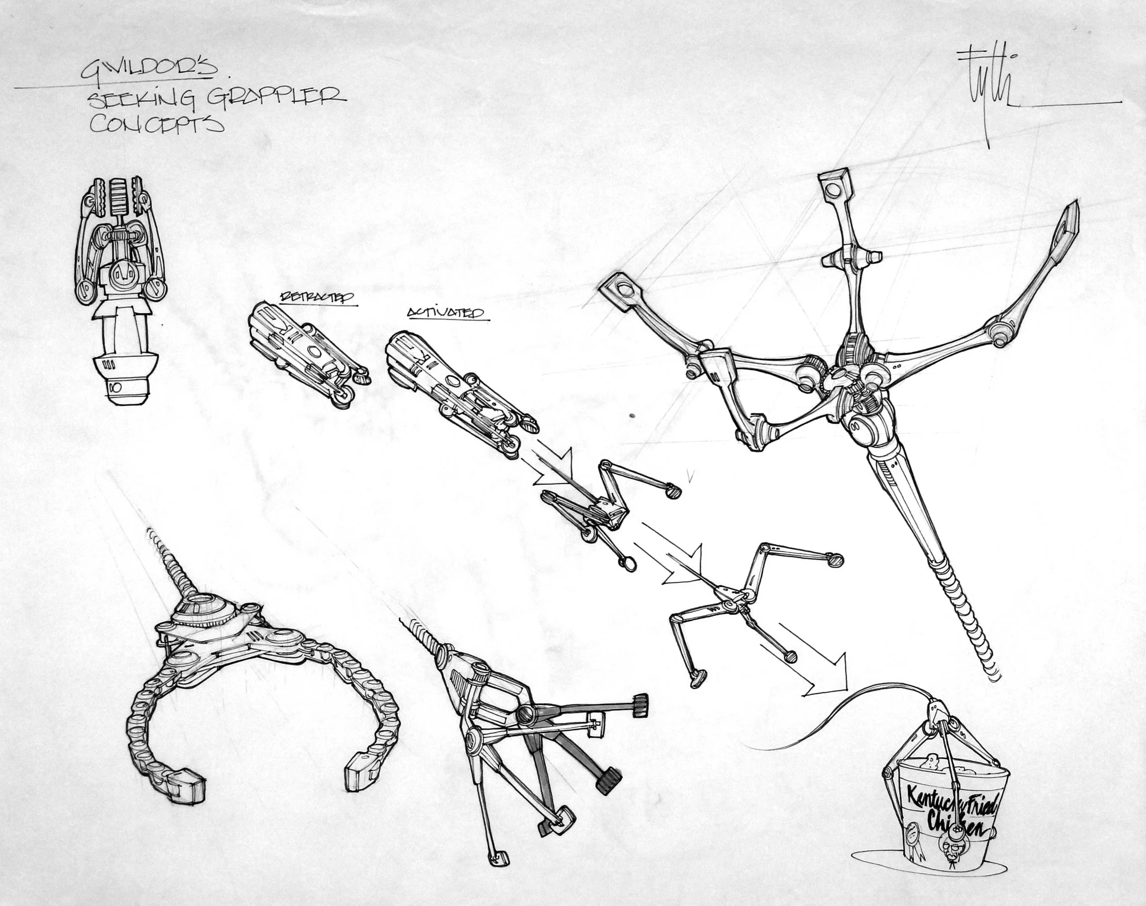 Grappling Device for Gwildor Character, MASTERS OF THE UNIVERSE - Cannon Film Group