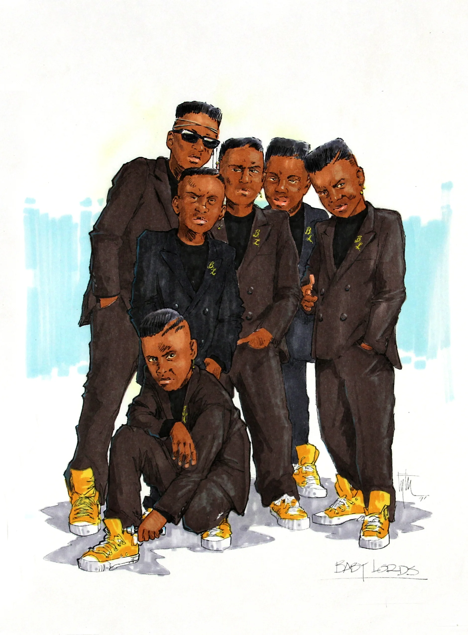 Costume Design Sketch, METEOR MAN 