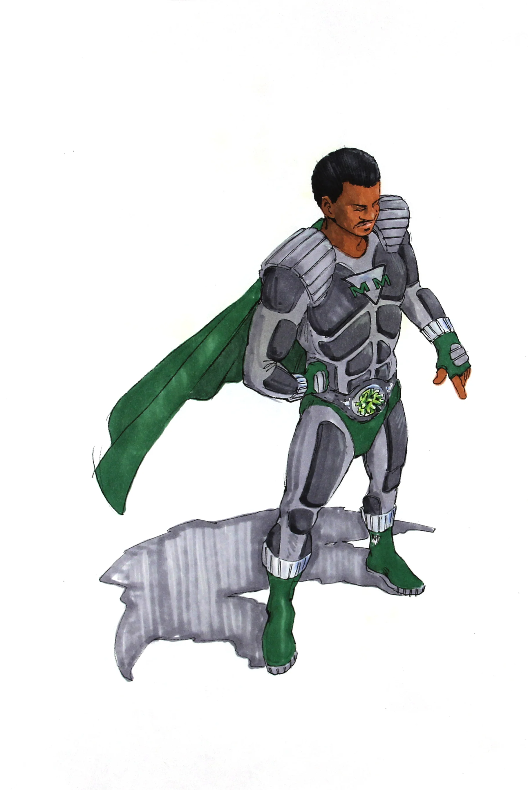 Costume Design Sketch, METEOR MAN 