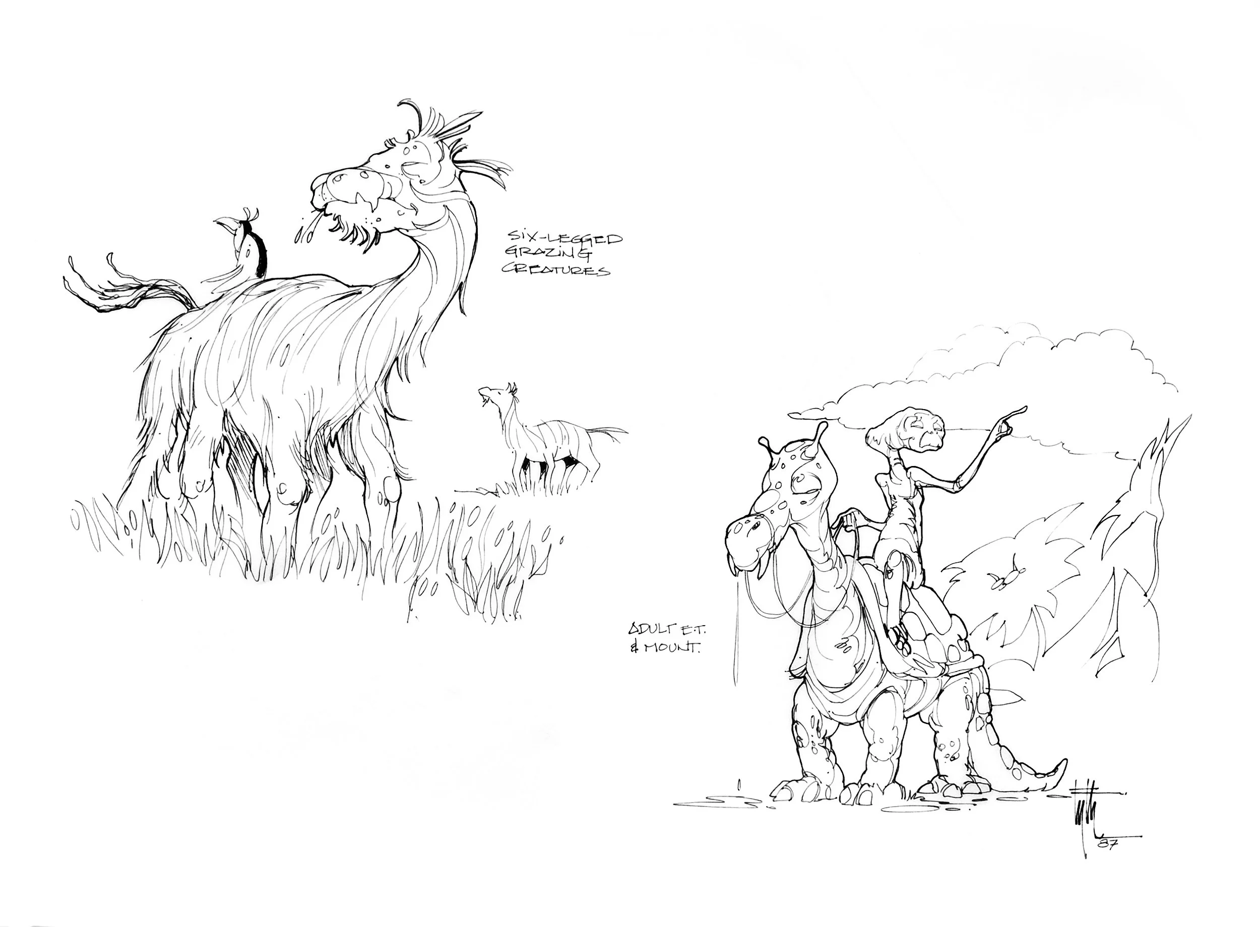 Creature Design Concepts, ET Ride - Universal Studios