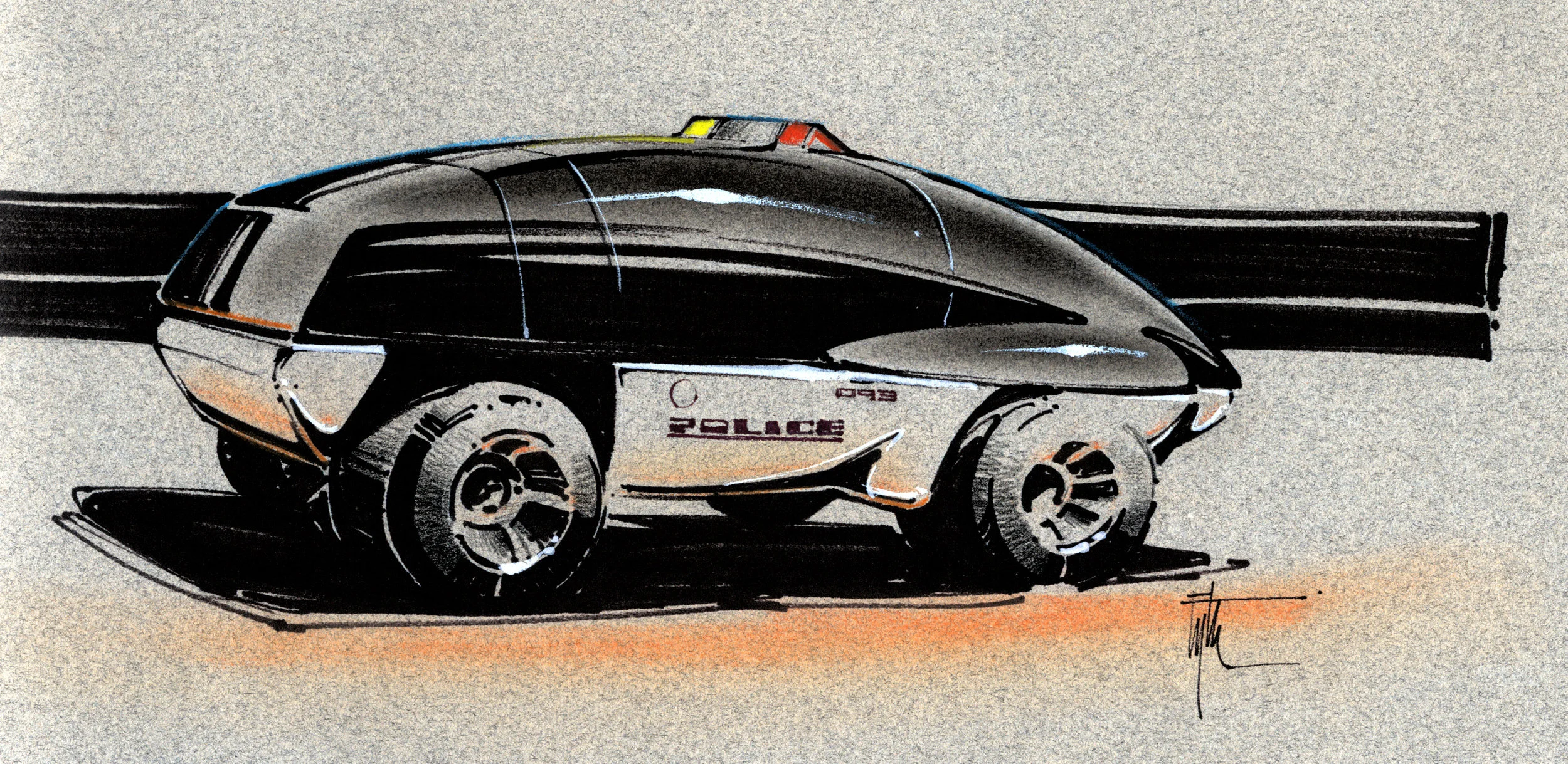 Police Vehicle Design, BACK TO THE FUTURE II - Universal Pictures