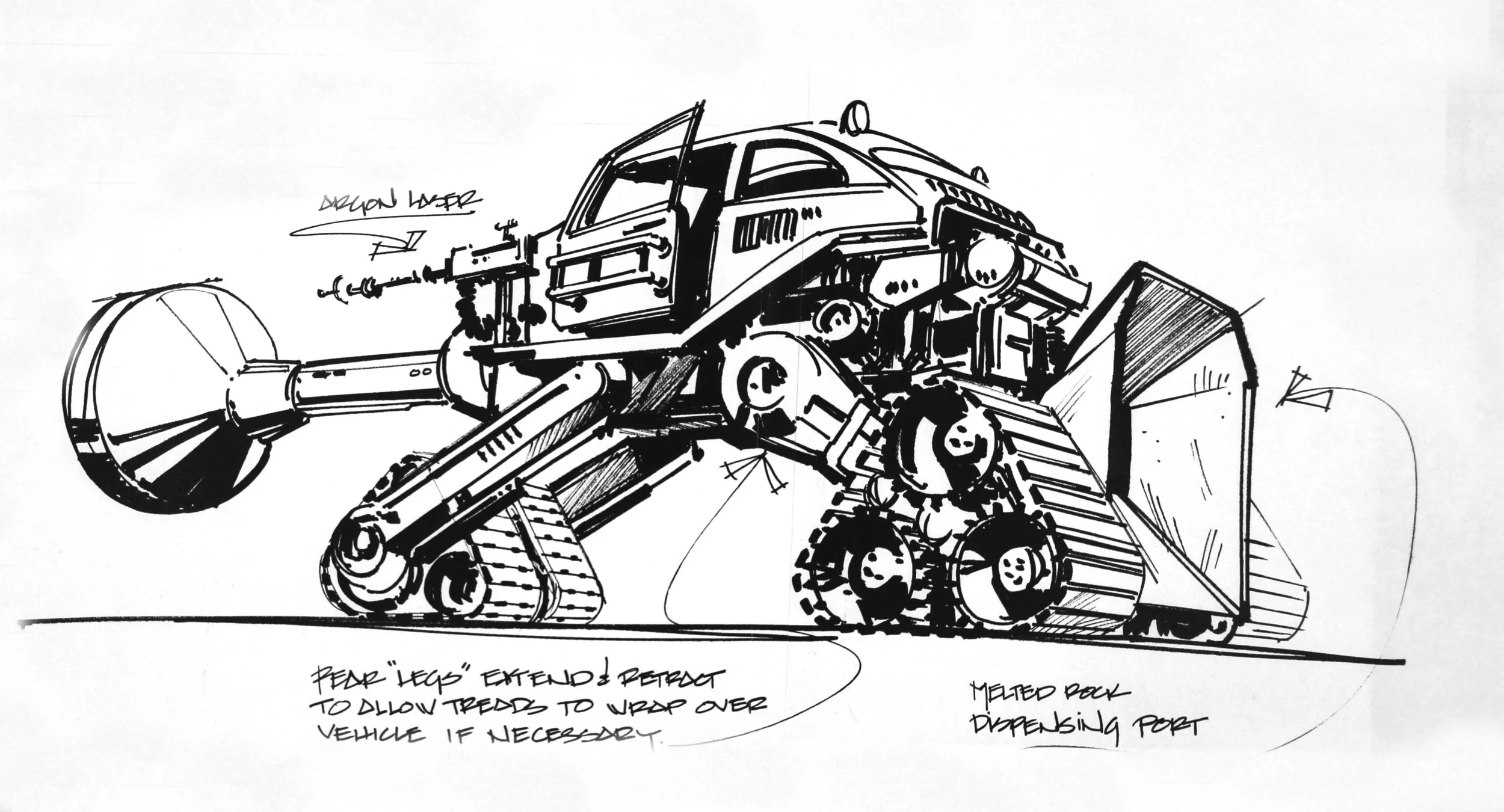 VW Converted to Tunneling Vehicle, JOURNEY TO THE CENTER OF THE EARTH - Cannon Film Group
