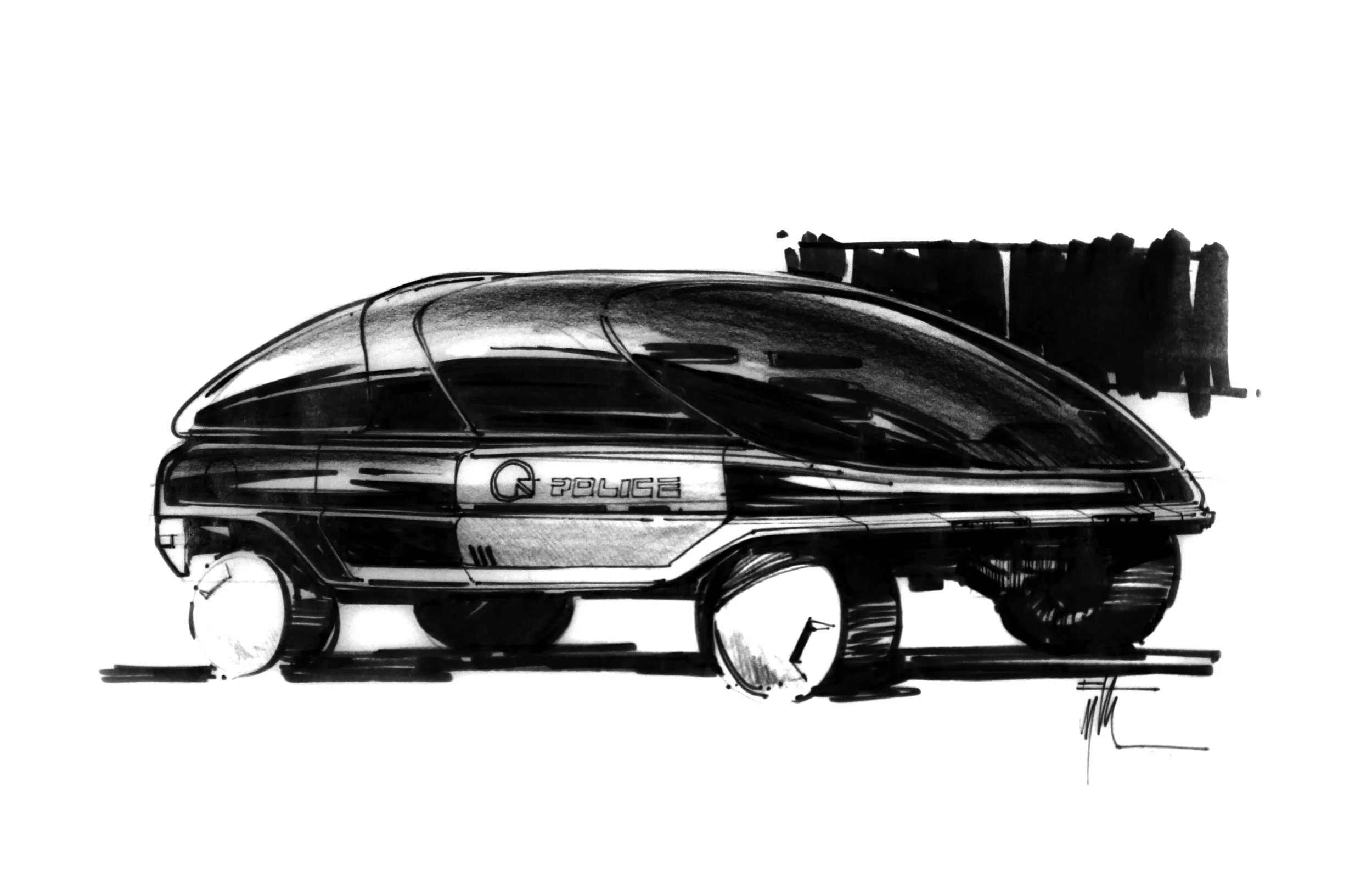 Police Vehicle Design, BACK TO THE FUTURE II - Universal Pictures