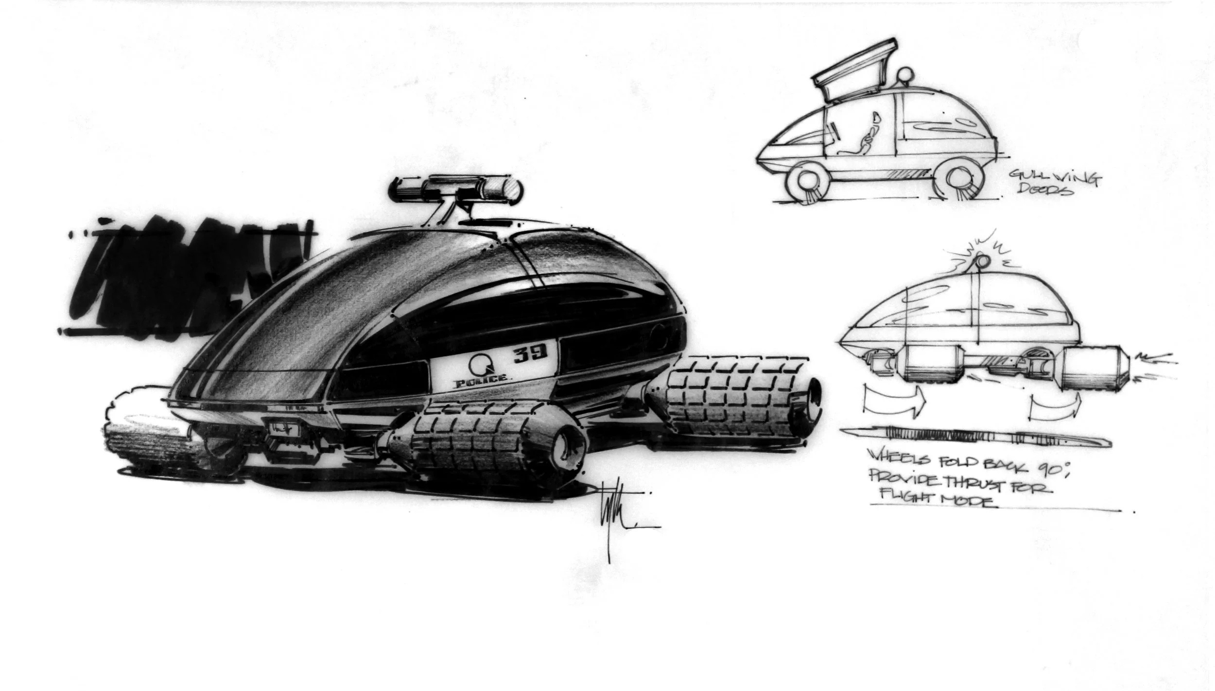 Police Vehicle Design, BACK TO THE FUTURE II - Universal Pictures