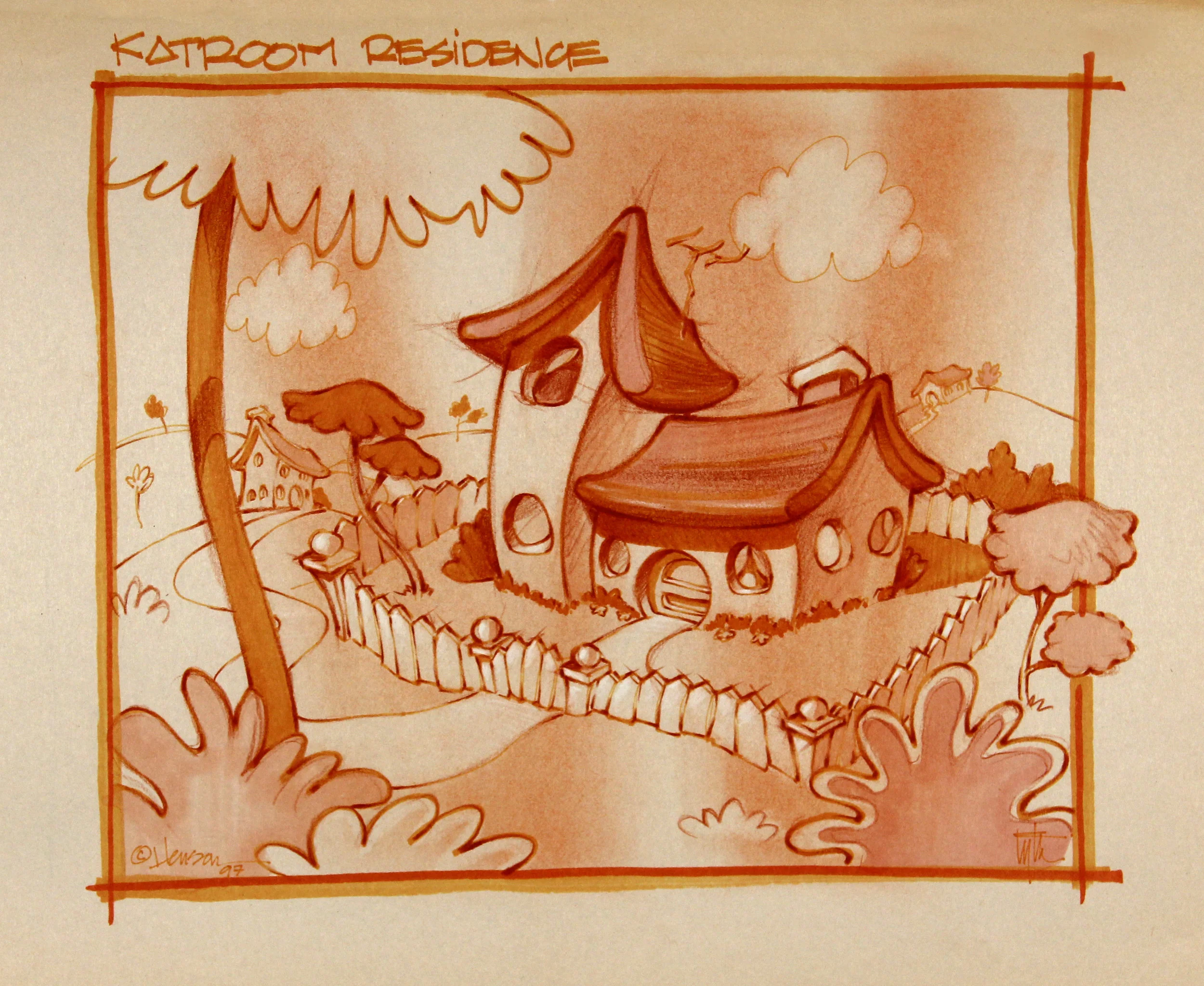 DR. SEUSS, Set Design Concept Sketch for Computer Build