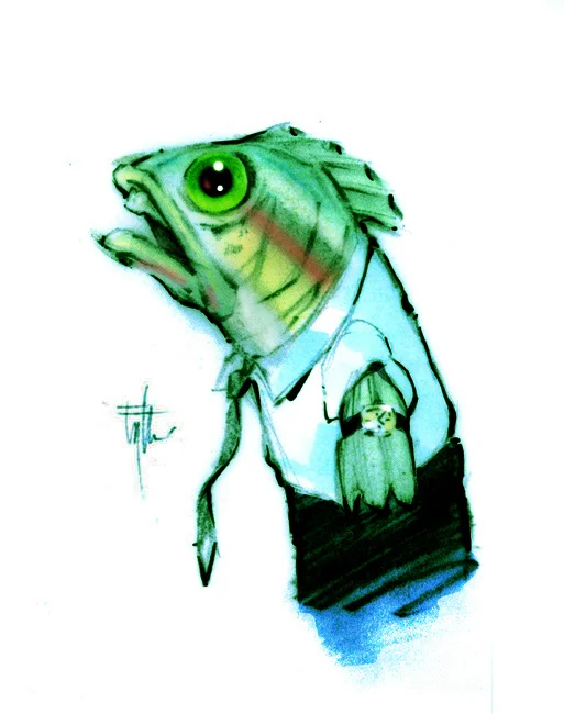 Fish Character Concept, Proposed TV Project - The Jim Henson Company