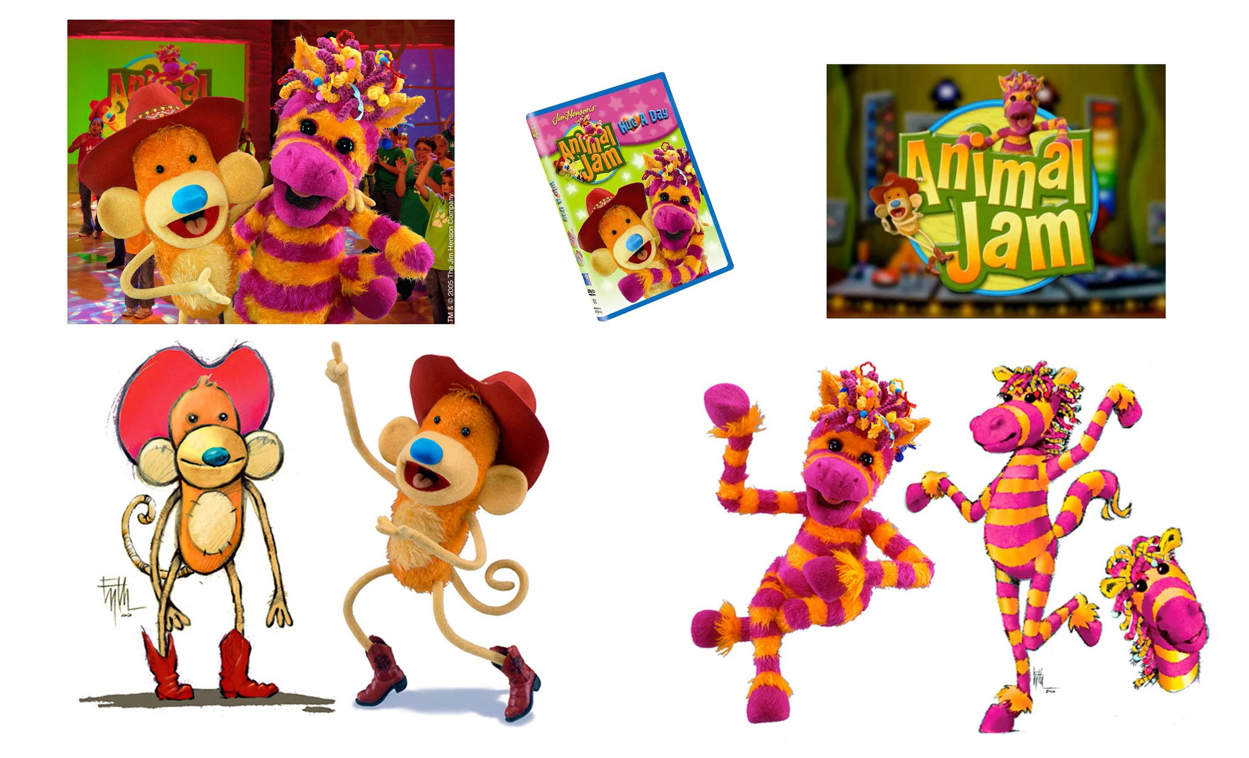 ANIMAL JAM, Puppet Design for Children's TV Show, The Learning Channel