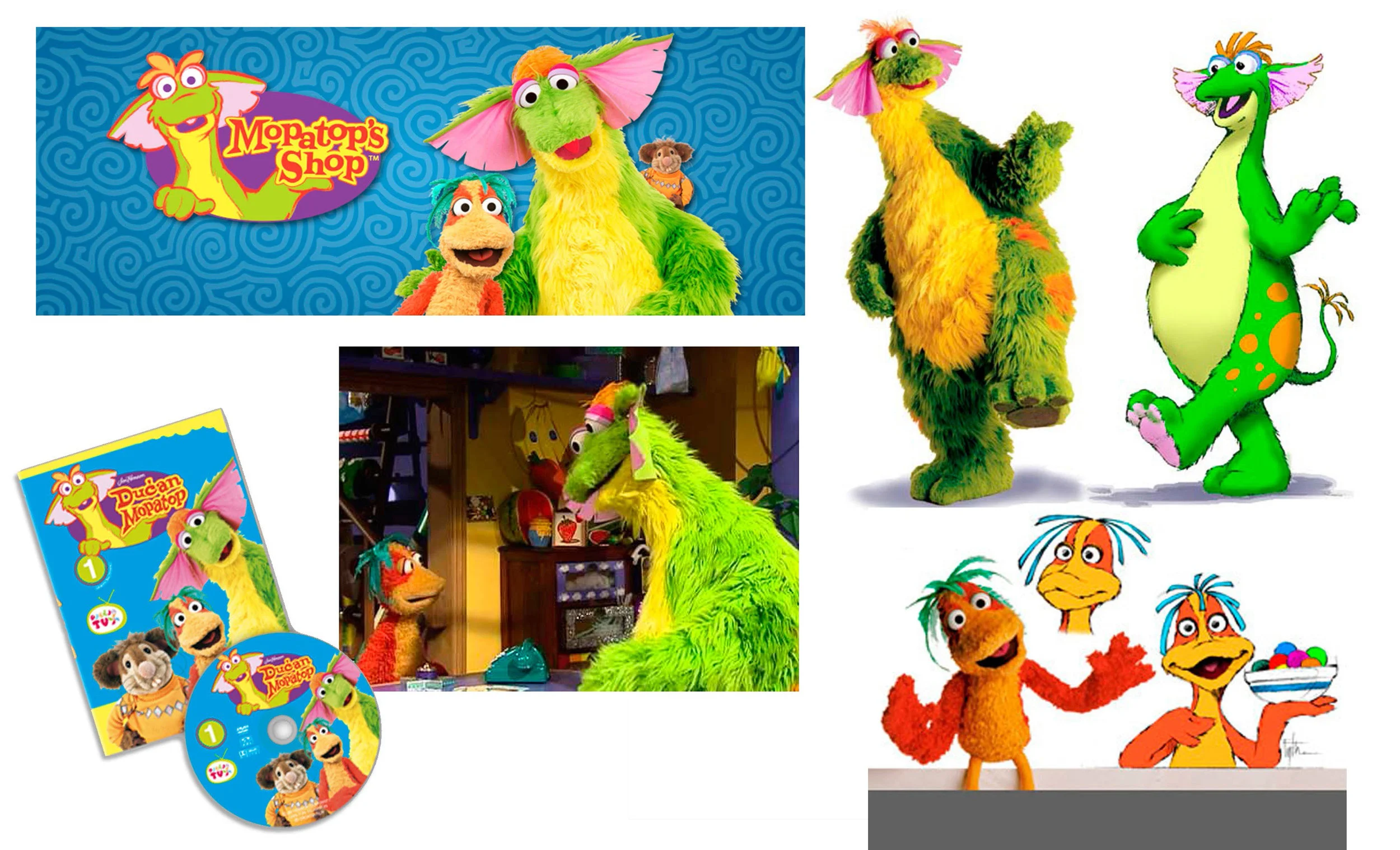 MOPATOP'S SHOP, Puppet Designs for TV Show - UK