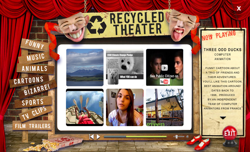 Kid's Online Video Platform Design Concept