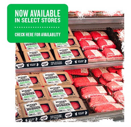 Beyond Meat burger patties in a US store