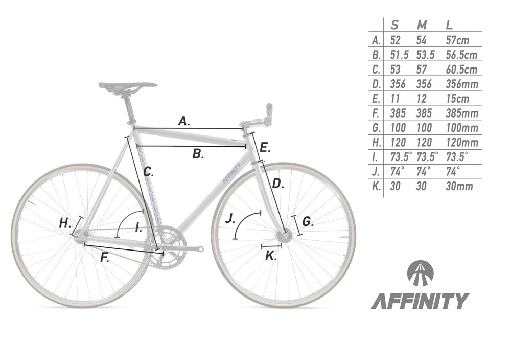 18 Grey Lo Pro Frame Fork Affinity Cycles