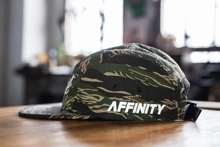 Cycling cap 5 panel camo