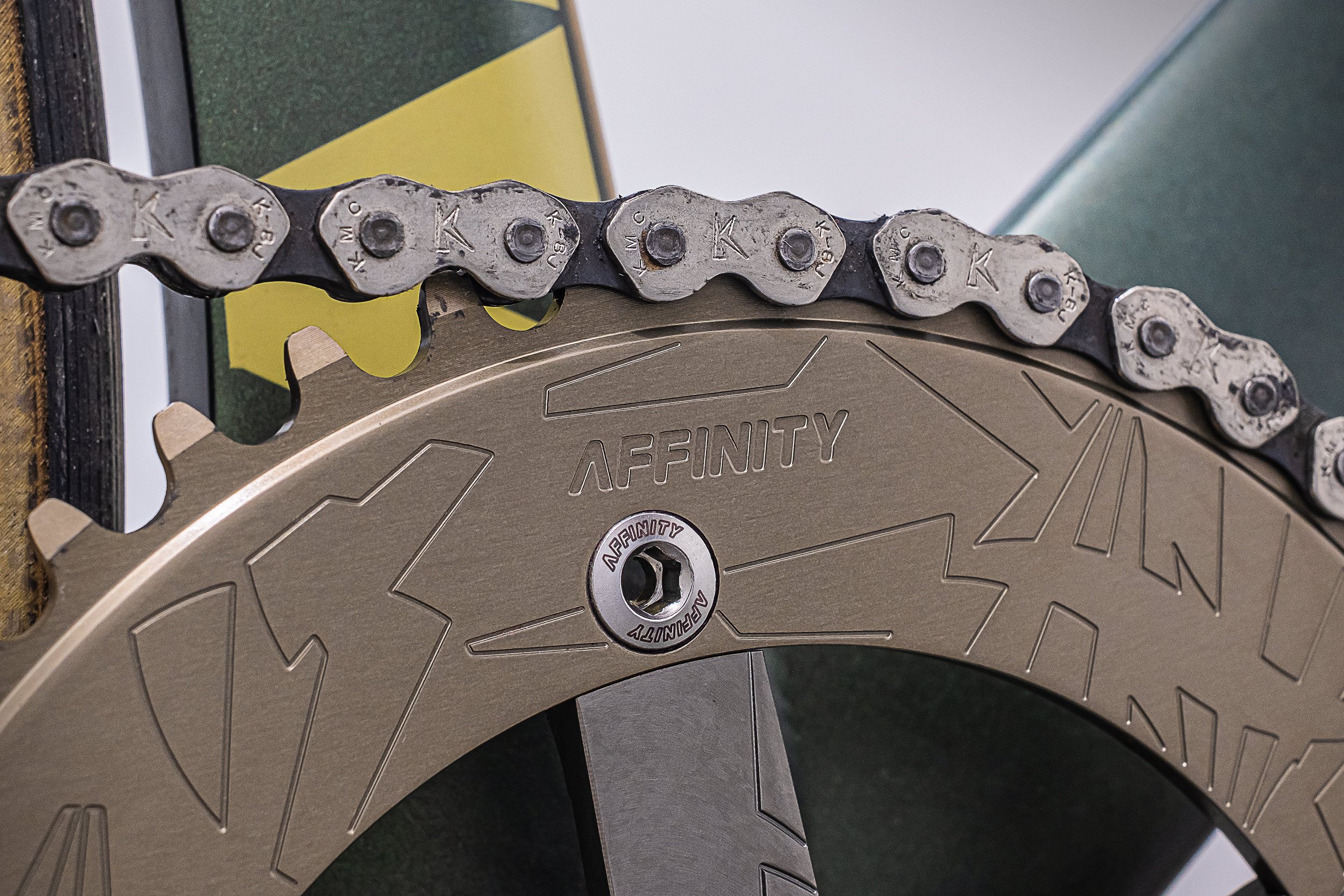 Affinity pro track crank set Ceramic Hard Ano — AFFINITY CYCLES
