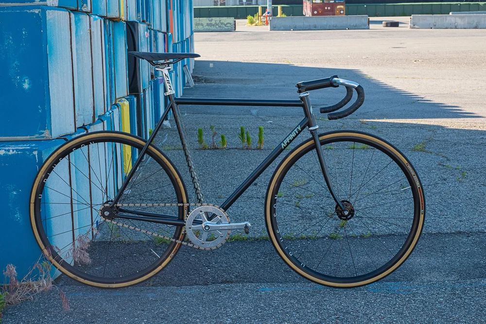 Affinity Metropolitan track frame set film grain — AFFINITY CYCLES