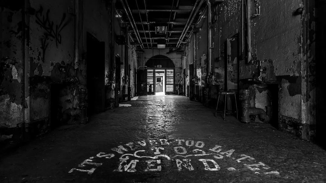 Old Joliet Prison-Death Row "It's Never Too Late To Mend" ©ShellGPhotography