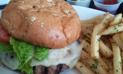 Chipotle Turkey Burger from The SkyRoom Macy's Minneapolis