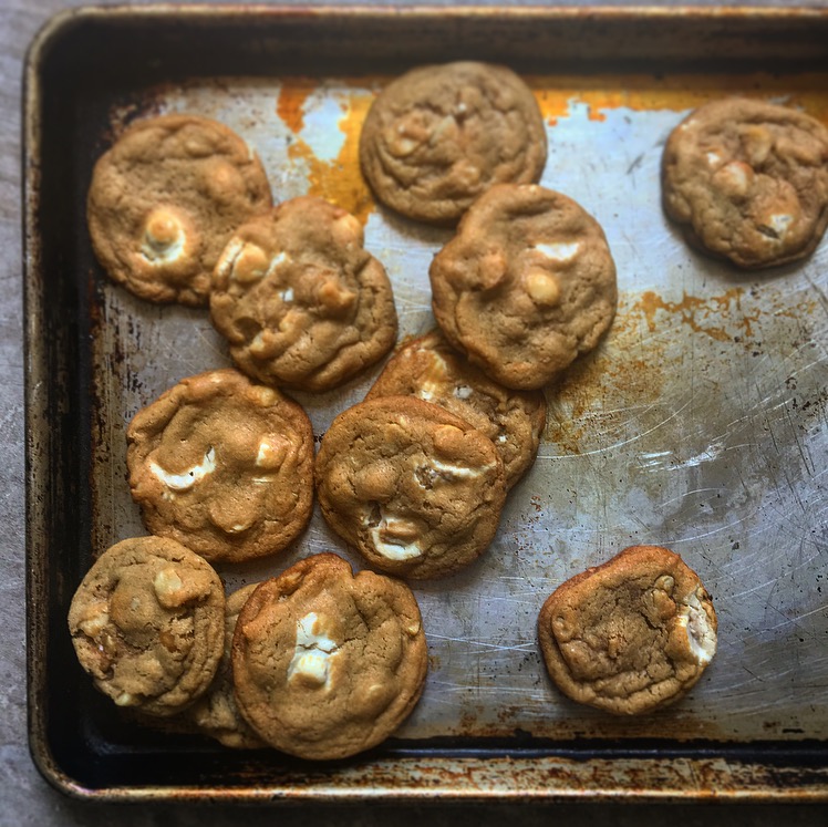 Peanut Butter White Chocolate Macadamia Nut Cookies