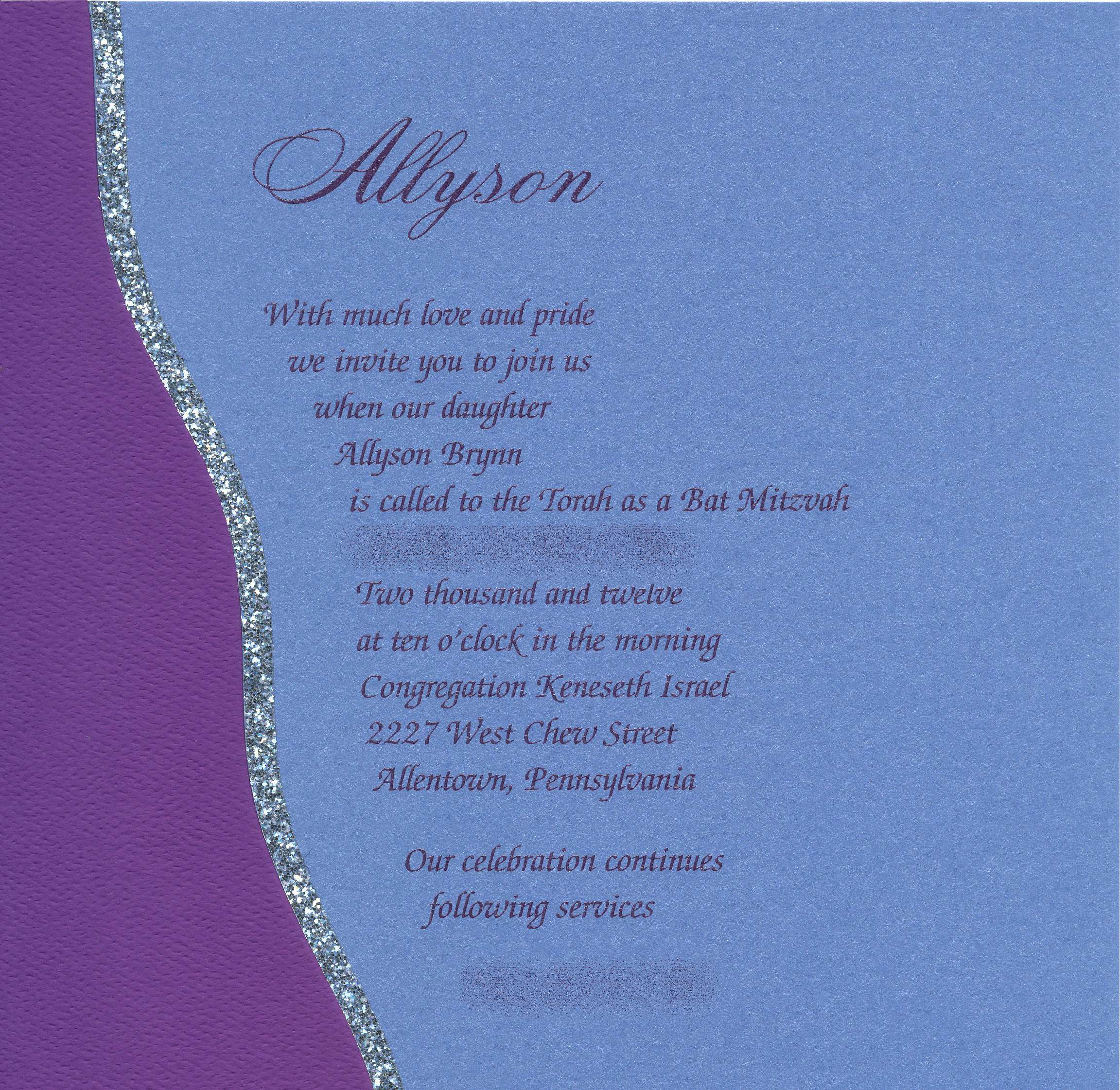 original invitation