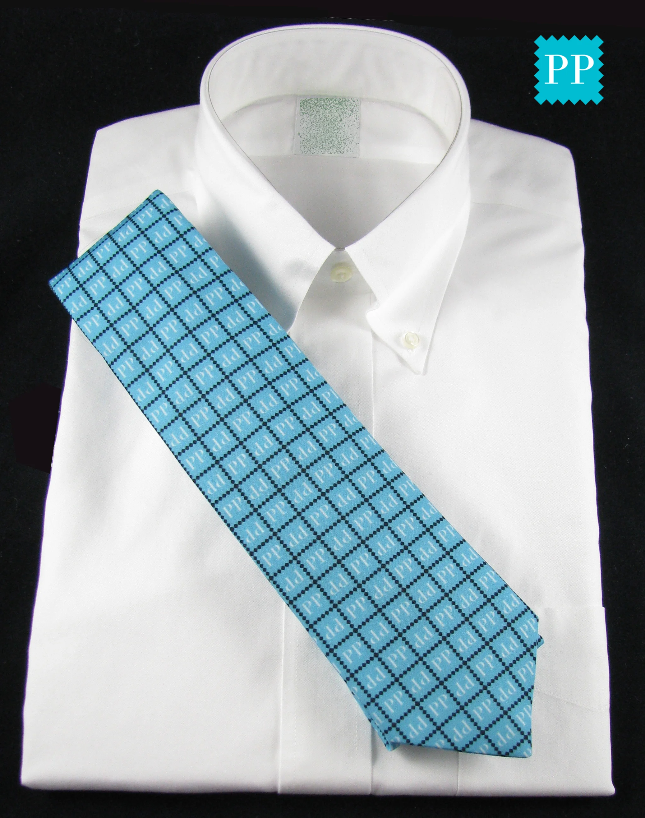 Our social media logo on a necktie. Silky Faille Necktie