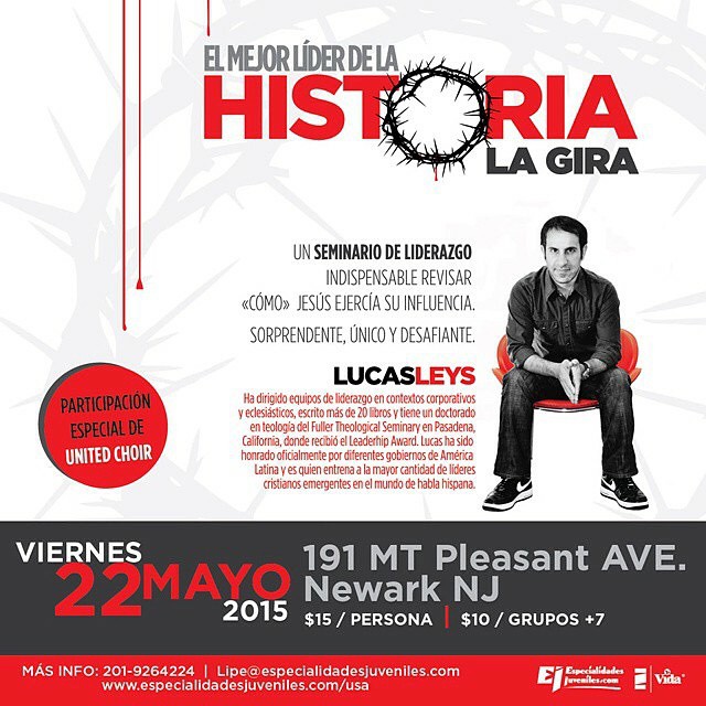 Este viernes 7:00pm estaremos ministrando en &quot;El Mejor L&iacute;der de la Historia&quot; No te lo pierdas!
191 Mt Pleasant Newark NJ
Boletos Www.fountainofsalvation.org #unitedchoir #especialidadesjuveniles