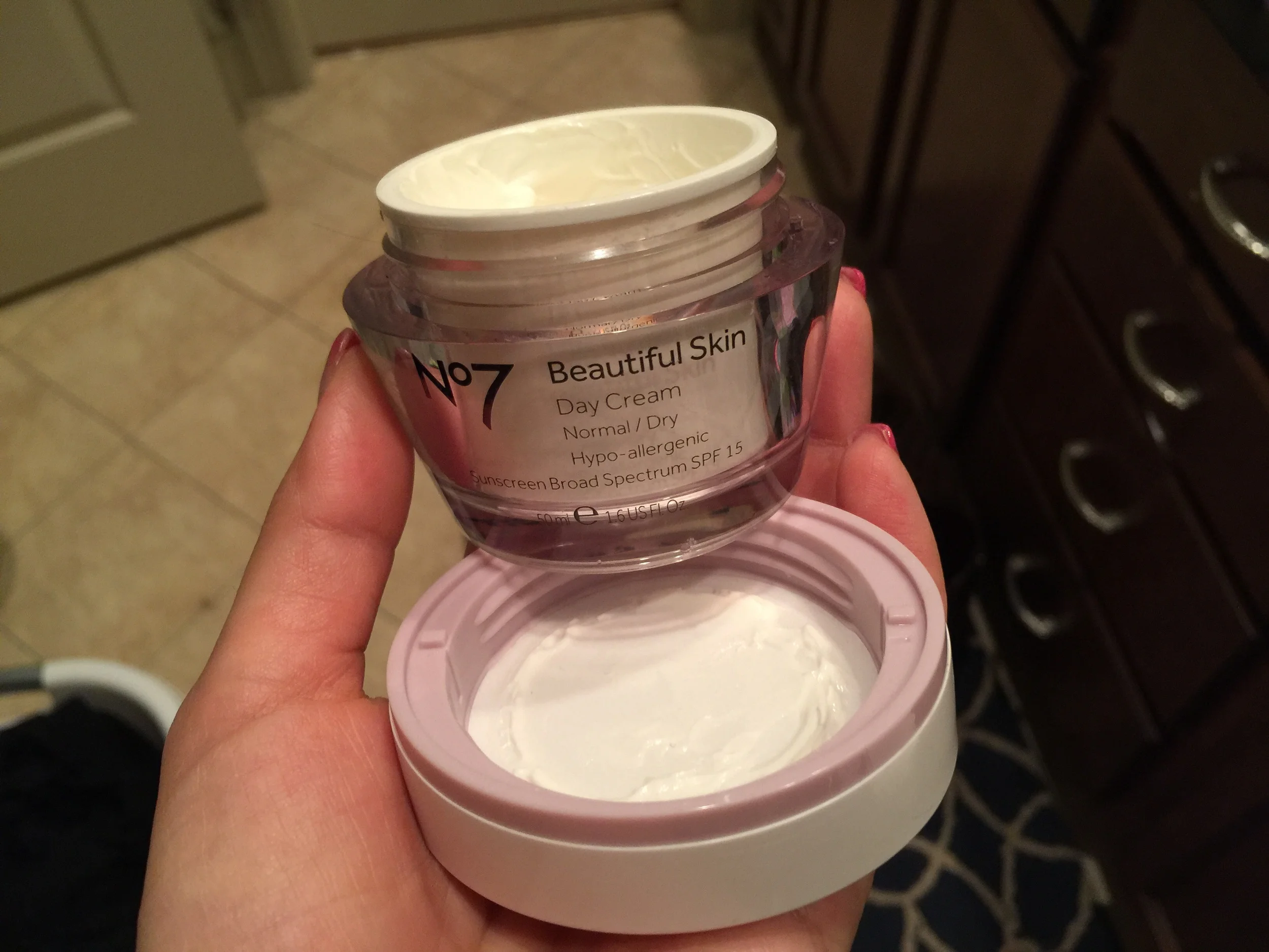 I apply this every single day under all the makeup. This particular brand is from Target, reasonably priced & non- greasy. 
