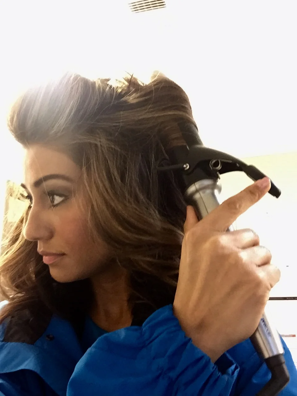 I wasn't sure if I'd find space or an outlet to plug in my curling iron but regardless, I always kept it with me.