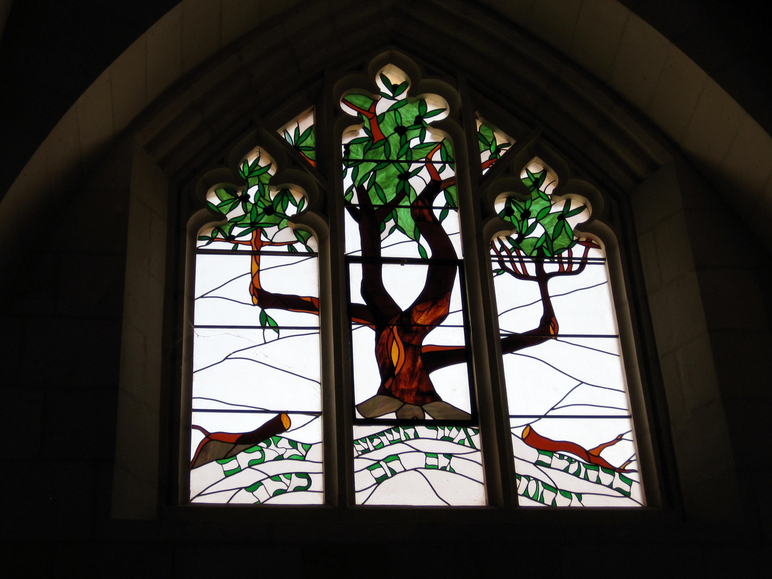 Stained Glass Window in Christ Church, Jerusalem, Israel