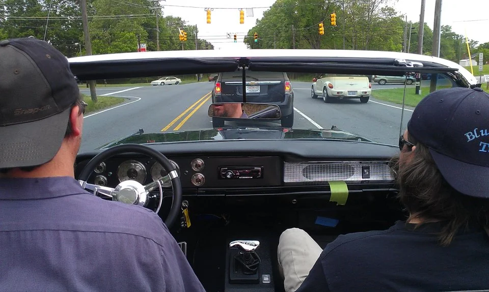 1962 Caddy test driving