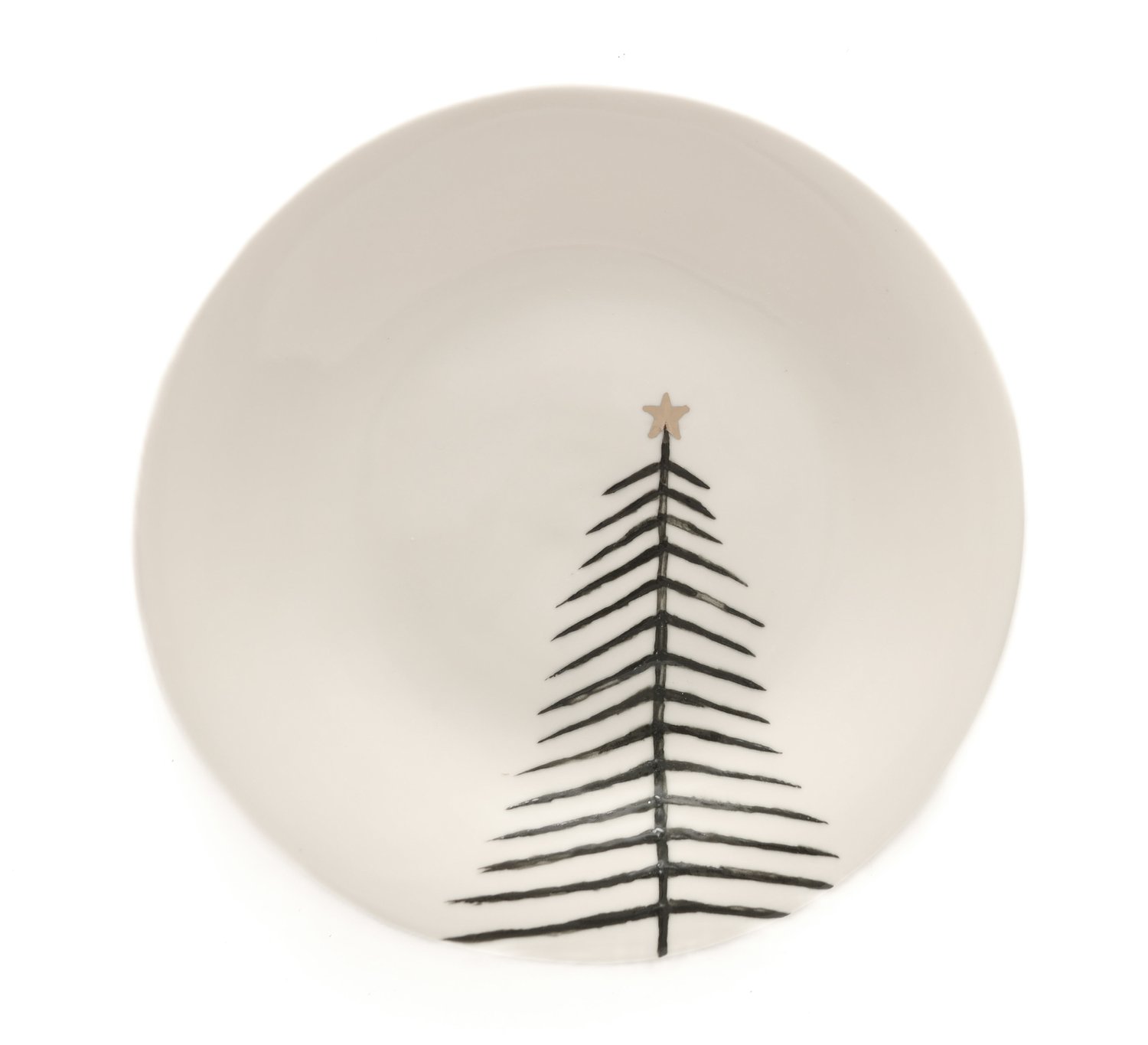 Sarah Cihat Christmas Tree Plate & Tumbler, Handmade Porcelain on Food52