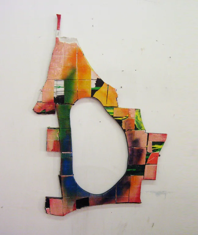 jerry blackman, untitled loop 5 (nudge), 2011, 51in x 35in, mixed media.jpeg