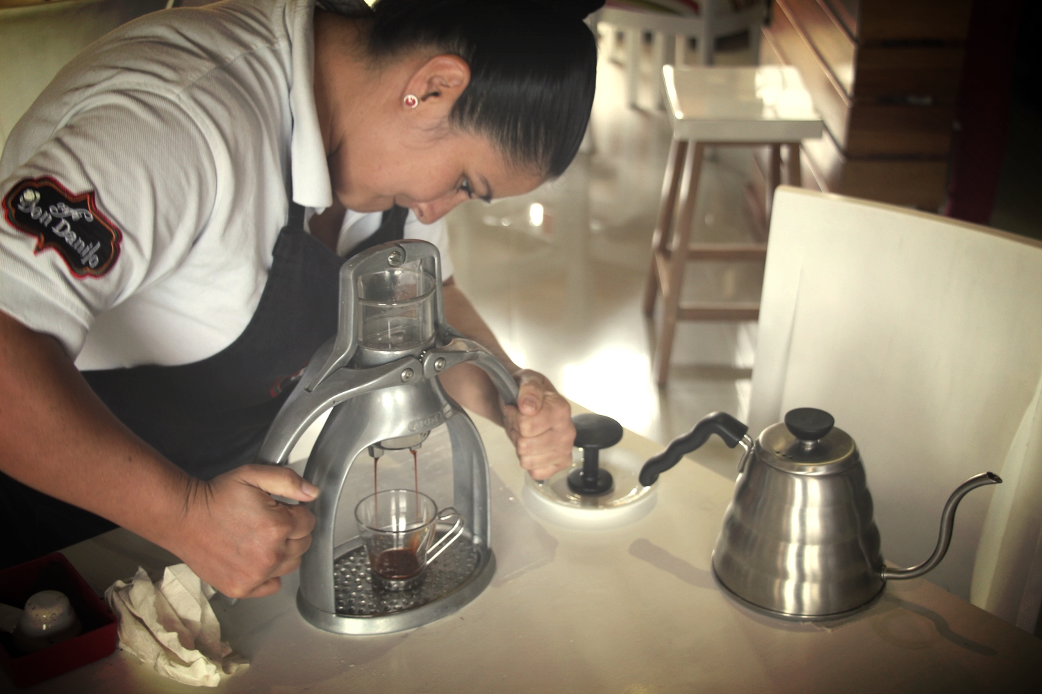 Presso coffee machine