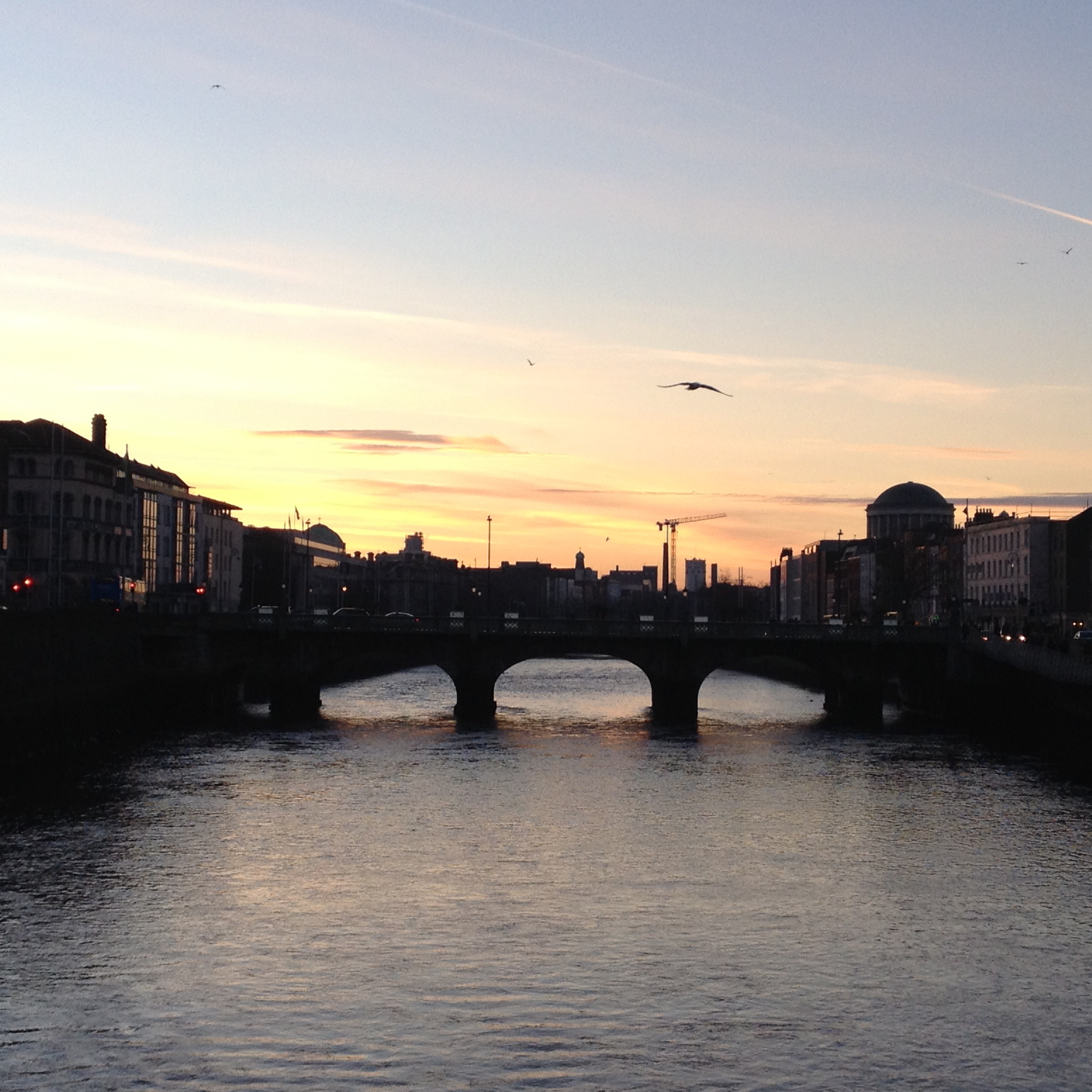 Sunset on the Liffey